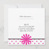 invitations pour une fête de mariage (Dos)