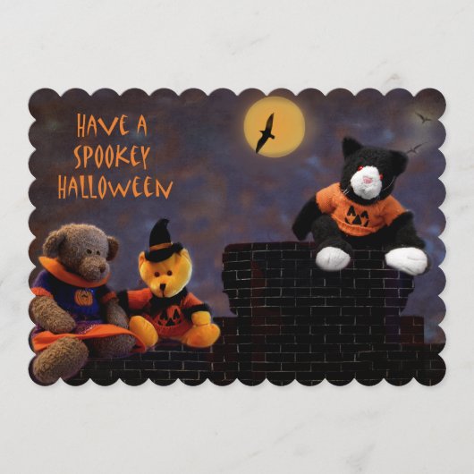 Invitations pour une fête d'Halloween (Devant)