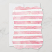 Invitations pour une petite fille rose (Dos)