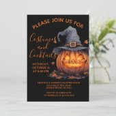 Invitations pour une soirée Halloween Costumes Eff (Debout devant)