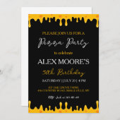 invitations pour une soirée pizza italienne (Devant / Derrière)