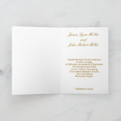 Invitations pourpres fleuries de mariage damassé (Intérieur)