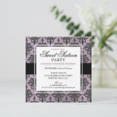 Invitations pourpres noires de partie du bonbon 16 (Debout devant)