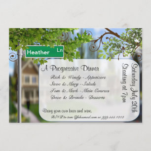 Invitations progressives faites sur commande de