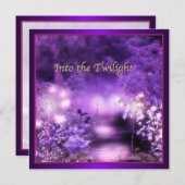 Invitations Prom Purple Moonlight (Devant / Derrière)