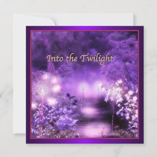 Invitations Prom Purple Moonlight (Devant)