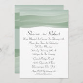 Invitations pures de mariage de courrier de Myst (Devant / Derrière)