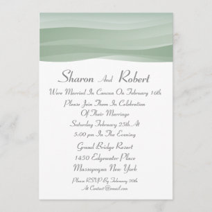 Invitations pures de mariage de courrier de Myst