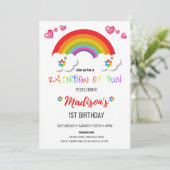 Invitations Rainbow Party pour les filles (Debout devant)