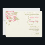 Invitations Raspberry Gerber Mariage damassé<br><div class="desc">Magnifique Gerber Daisy Mariage Invitations et cartes de réponse -</div>