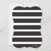 Invitations rayées florales botaniques de Fête de (Dos)