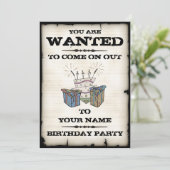 Invitations Recherchées de fête d'anniversaire (Debout devant)