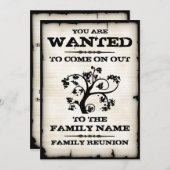 Invitations Recherchées de réunion familiale (Devant / Derrière)