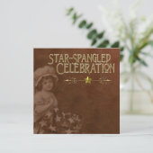 Invitations Red 4 juillet vintages (Debout devant)