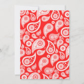 Invitations Red Paisley Bridal Shower (Dos)