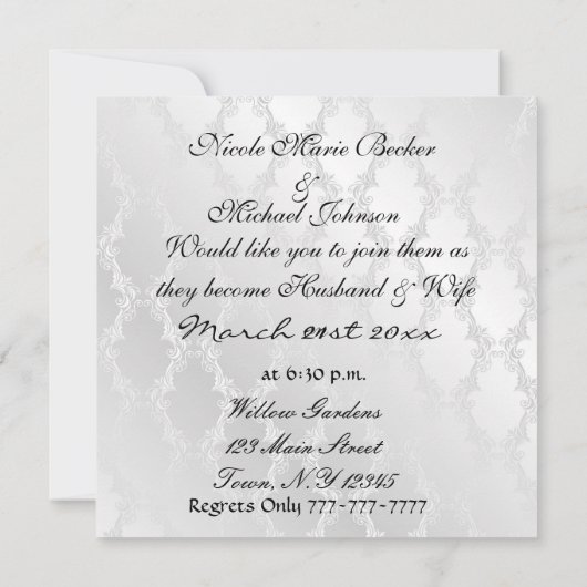 Invitations religieuses chrétiennes Conception élé (Dos)