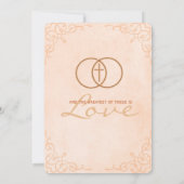 Invitations religieuses croisées encerclées de (Dos)