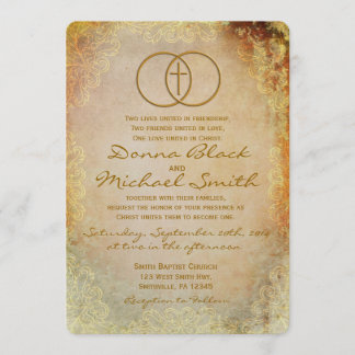 Invitations religieuses croisées encerclées de