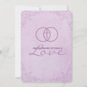 Invitations religieuses croisées encerclées de (Dos)