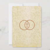 Invitations religieuses de mariage de dentelle (Dos)