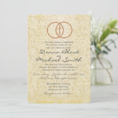 Invitations religieuses de mariage de dentelle (Debout devant)