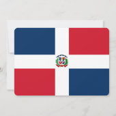 Invitations : République dominicaine : Drapeau dom (Dos)