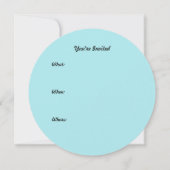 Invitations Retro Aqua Vinyl Record Party (Dos)