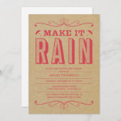 Invitations Retro Baby Shower (Devant / Derrière)