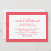 Invitations Retro Cocktail Party (Dos)