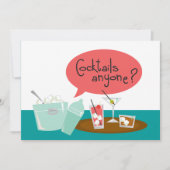 Invitations Retro Cocktail Party (Devant)