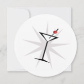 Invitations Retro Martini Cocktail Party (Devant)
