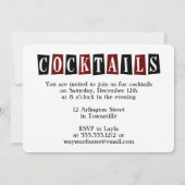 Invitations Retro Martini Cocktail Party (Dos)