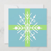 Invitations Retro Snowflake (Devant)