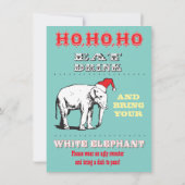 Invitations Retro White Elephant Christmas Party (Dos)