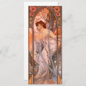 Invitations réverses de la soirée d'Alphonse Mucha (Devant / Derrière)