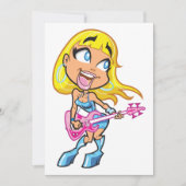 Invitations Rock Girl (Devant)