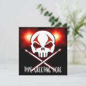 Invitations Rock & RoIl - Cartes de tambour person (Debout devant)