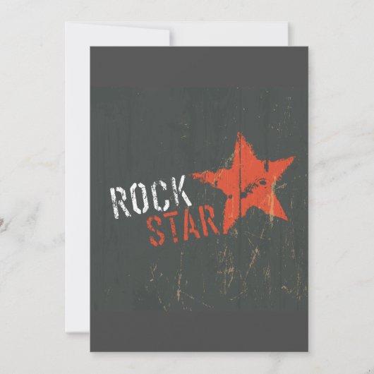 Invitations Rock Star Music (Devant)