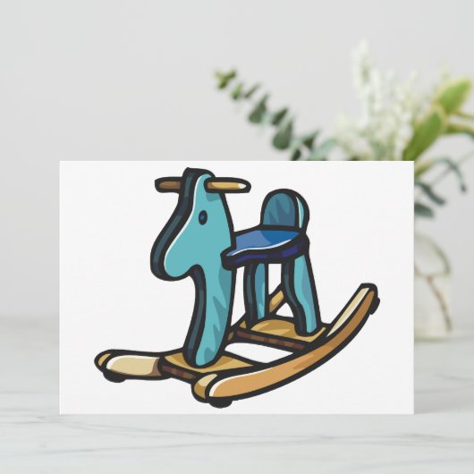 Invitations Rocking Horse (Debout devant)