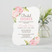 Invitations Romantic Pink Peony (Debout devant)