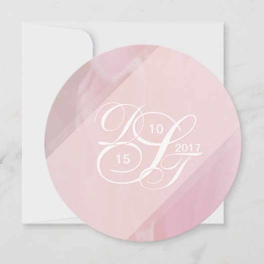 Invitations rondes à l'orchidée (Devant)