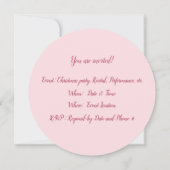 Invitations rondes de vacances de casse-noix (Dos)