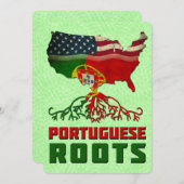Invitations Roots américains portugais (Devant / Derrière)
