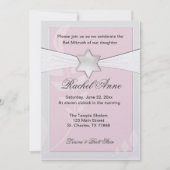 Invitations rose-clair de bat mitzvah (Devant)
