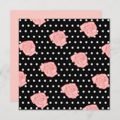 Invitations rose rose (Devant / Derrière)