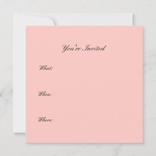 Invitations rose rose (Dos)