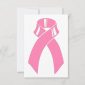 Invitations roses de conscience de cancer du sein (Devant)