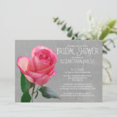 Invitations roses de Fête de la mariée (Debout devant)