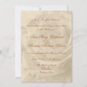 Invitations roses de mariage de cru (Devant)