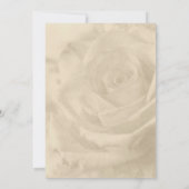 Invitations roses de mariage de cru (Dos)
